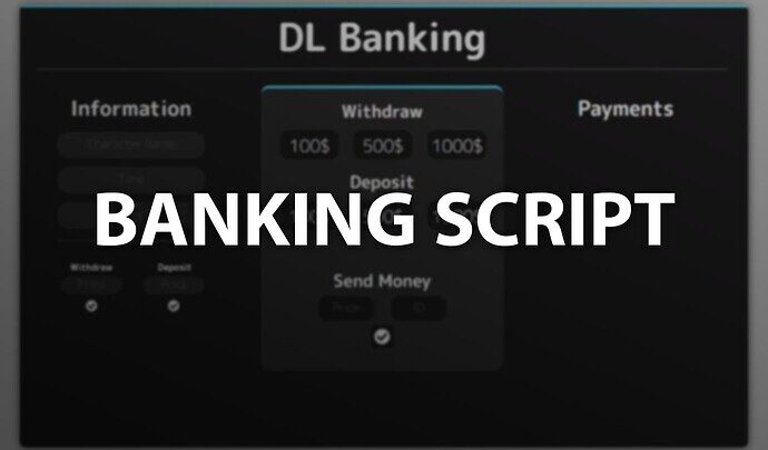 ESX Banking Script – FiveM banking UI for deposits, withdrawals, and transfers