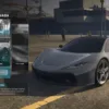 Player cleaning a vehicle using ESX Car Wash Script with interactive UI in GTA RP.