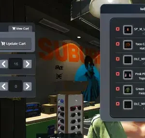 ESX Clothes Shop Script with Cart and Item Preview in FiveM
