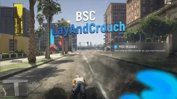 GTA V RP character using ESX Lay and Crouch Script for realistic animations