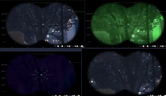 FiveM ESX Force Binoculars script with night vision, thermal, and tactical viewing modes