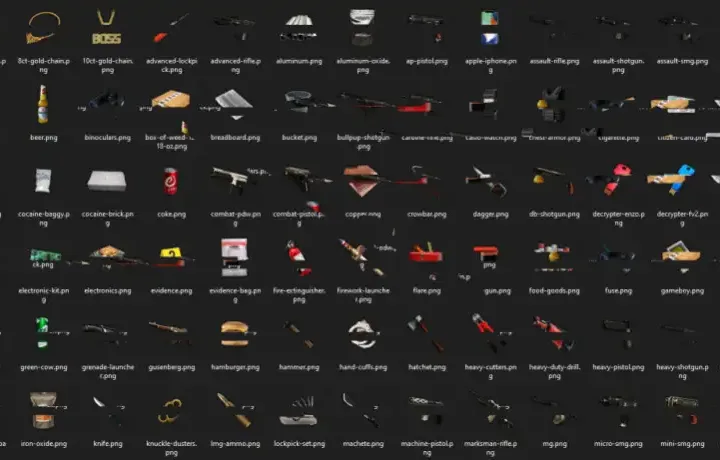ESX Item Icon Pack for FiveM Inventory System