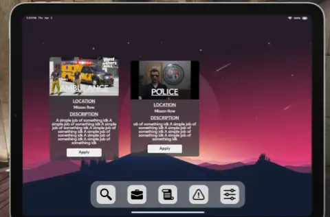 ESX Job Center Script with In-Game Job Browser and Application UI