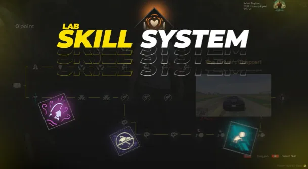 GTA V RP ESX Lab Skill System with interactive progression and unlockable abilities.
