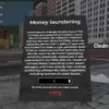 ESX money laundering UI for converting dirty money in FiveM roleplay