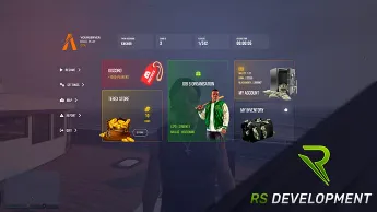 ESX Pause Menu UI showing player job, ID, inventory, and money in FiveM