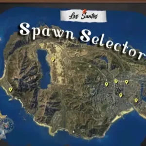 FiveM ESX map spawn selector with multiple player start locations