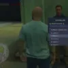 Player selecting train routes via ESX Train System Script in GTA RP.