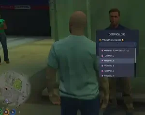 Player selecting train routes via ESX Train System Script in GTA RP.