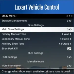ESX Vehicle Control – Vehicle customization and control system for FiveM