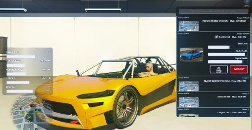 ESX Vehicle Garage Script with Vehicle Preview and Management UI in FiveM