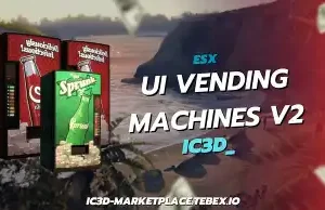 GTA V RP ESX Vending Machine Script with interactive snack and drink purchasing.