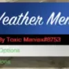 In-game screenshot of the ESX Weather Menu Script showing weather and time control options in a FiveM environment.