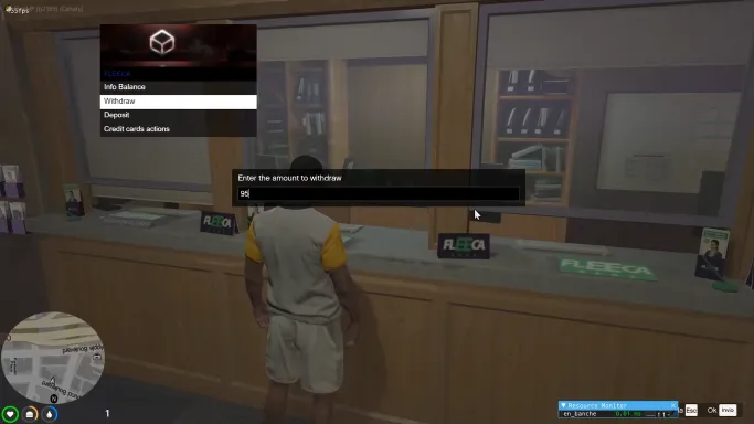 FiveM Bank Script with immersive UI for balance, deposit, and withdrawal actions