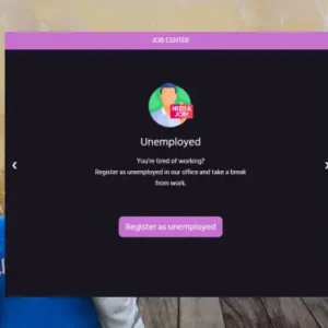 FiveM job center UI for roleplay server job selection