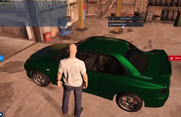 QBCore Garage System UI for vehicle storage and management in FiveM.