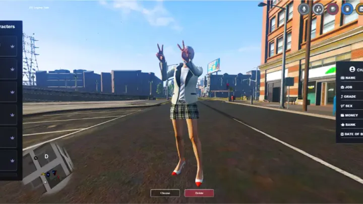 Qbcore Multi-Character Selection Script for FiveM with an advanced character switch UI