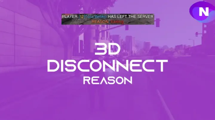 FiveM QBCore 3D Disconnect Reason – Player Exit Notification System