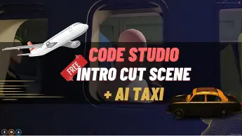 QbCore AI Taxi & Intro Cutscene Script for FiveM - Automated Arrival System