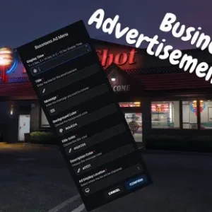 QBCore Business Advertisement Script for FiveM – Create and manage business ads within the game for improved server immersion.