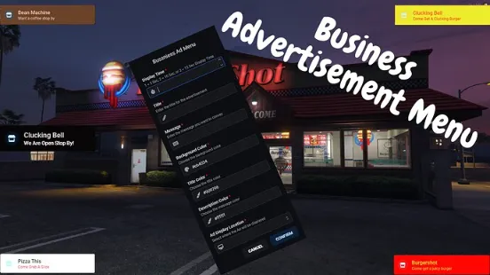 QBCore Business Advertisement Script for FiveM – Create and manage business ads within the game for improved server immersion.