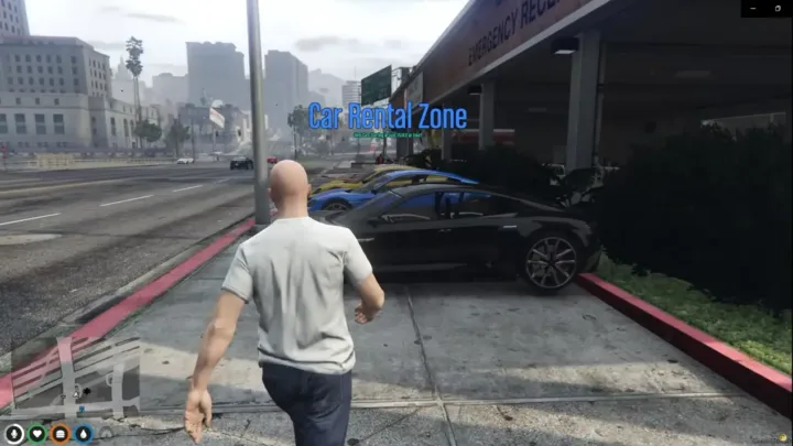 Qbcore Car Rental Zones Script for FiveM