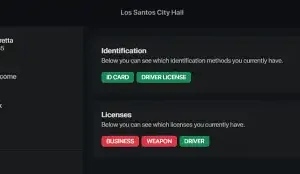 FiveM Qbcore City Hall Script for ID and license management