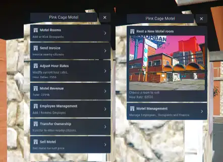 QbCore Hotel Management Script - Motel and Hotel Rental System for FiveM