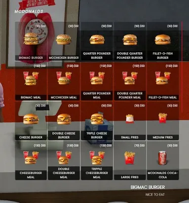 FiveM Qbcore McDonald's Food Items Script for fast food roleplay