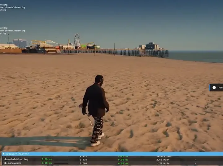 Qbcore Metal Detector Script for FiveM