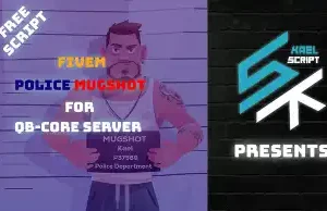 iveM QBCore Police Mugshot script – roleplay booking system for servers