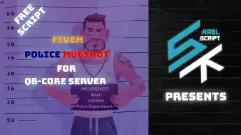 iveM QBCore Police Mugshot script – roleplay booking system for servers