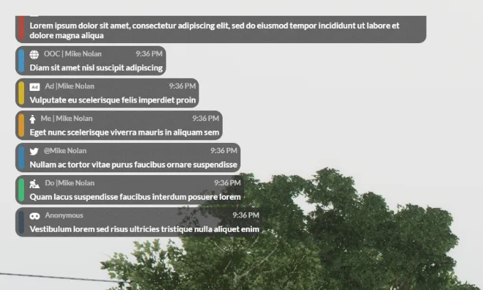 QBCore RP Chat Script for immersive and customizable roleplay communication in FiveM.