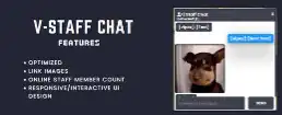 Qbcore Staff Chat Scripts - Optimized Staff Communication UI for FiveM with Image Links & Online Staff Count
