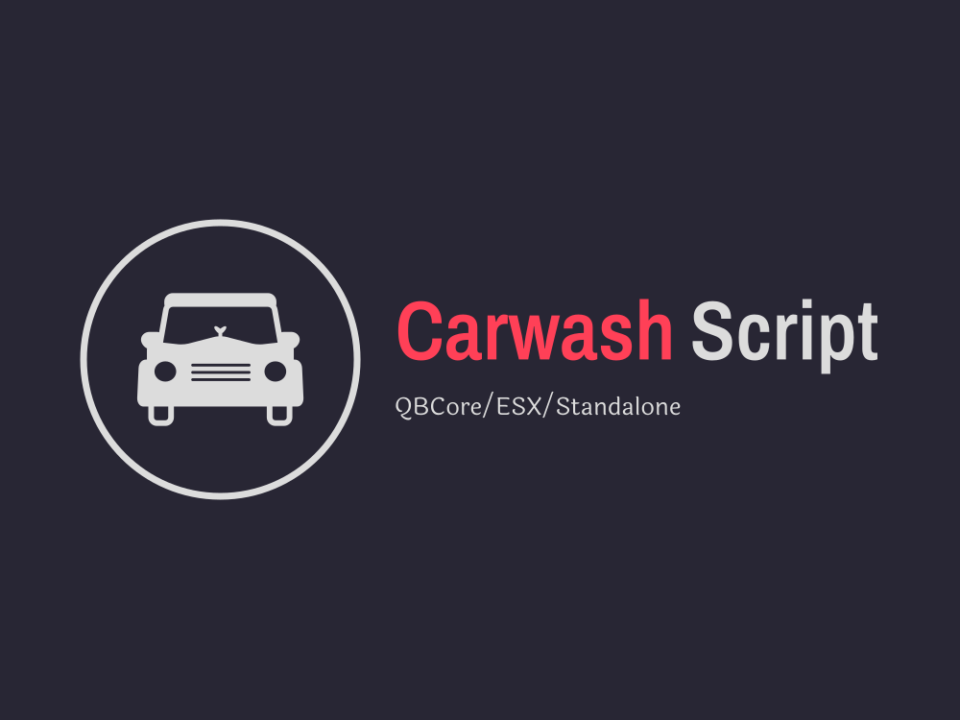 QBCore Advanced Car Wash Script for FiveM vehicle cleaning.