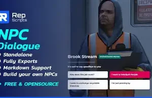QBCore NPC Dialogue Script – Build and manage interactive NPC dialogues for enhanced roleplay in FiveM.