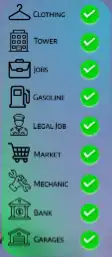 QBCore Blips Script for FiveM with custom map icons for jobs and services
