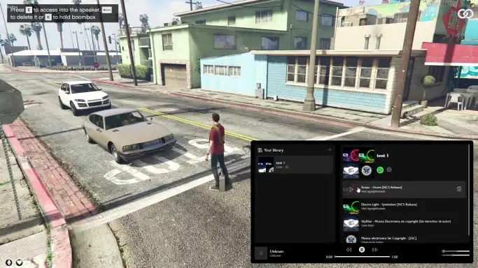 QBCore Boom Box Script – Interactive audio system for playing custom music in FiveM.