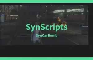 Qbcore SynScripts Car Bomb feature in-game explosion.