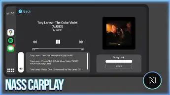 Qbcore Carplay Script for FiveM, featuring an in-game music streaming system.