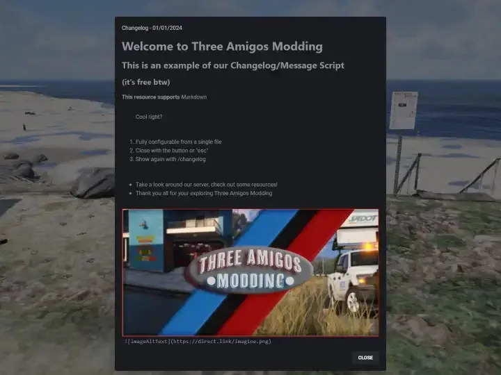QBCore Changelog Script – Server updates and notifications system for FiveM.