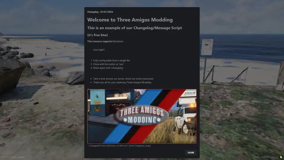 QBCore Changelog Script – Server updates and notifications system for FiveM.