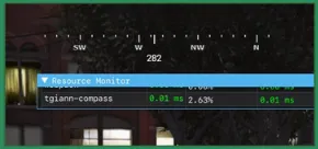 QBCore Compass Script for FiveM with real-time navigation and directional HUD display