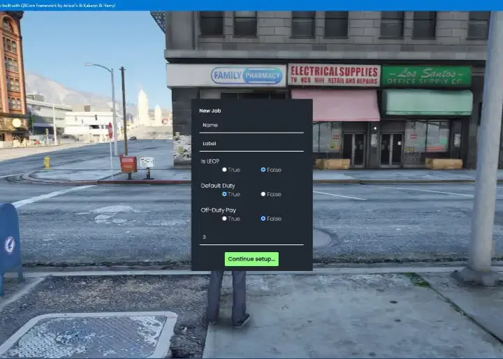 QBCore Job Creator Script for FiveM with customizable job roles and permissions