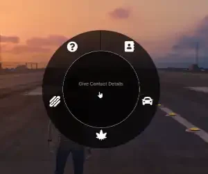 QBCore radial menu interface for FiveM roleplay and in-game controls.