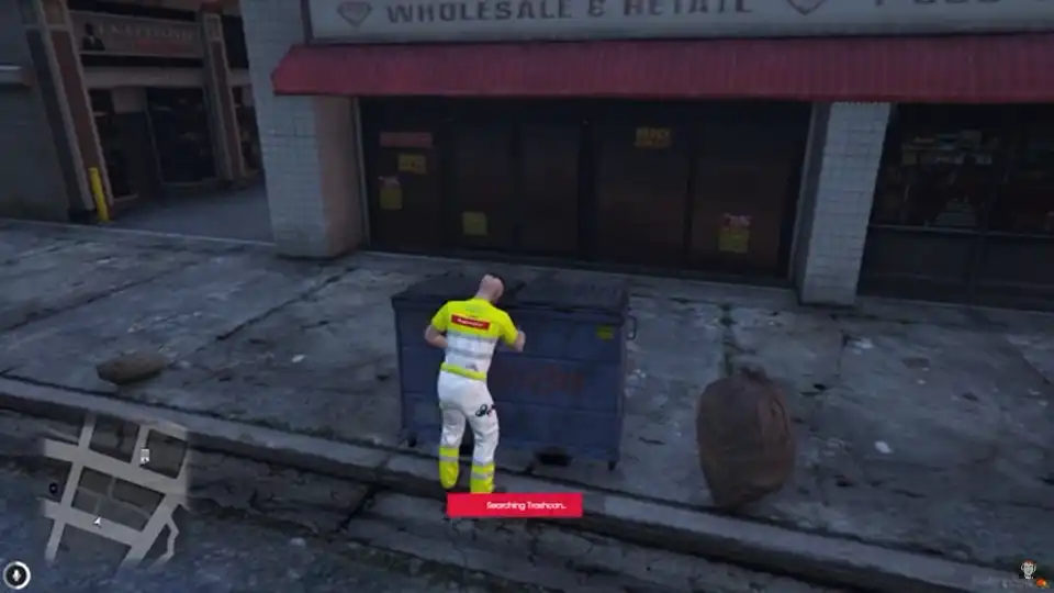 Qbcore Trash Script for FiveM Scavenging