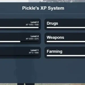 FiveM QBCore XP System – Skill progression and leveling UI