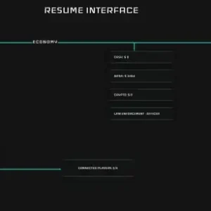 QBCore Pause Menu System V1 for FiveM, displaying real-time player stats, economy tracking, and job roles in an interactive interface.