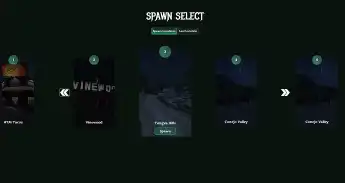QBCore Spawn Selector with Dark Theme UI for FiveM, featuring an interactive location selection system for immersive roleplay.