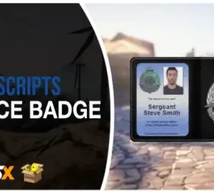 Police Badge System – Advanced law enforcement ID script for FiveM, compatible with QB-Core & ESX roleplay frameworks